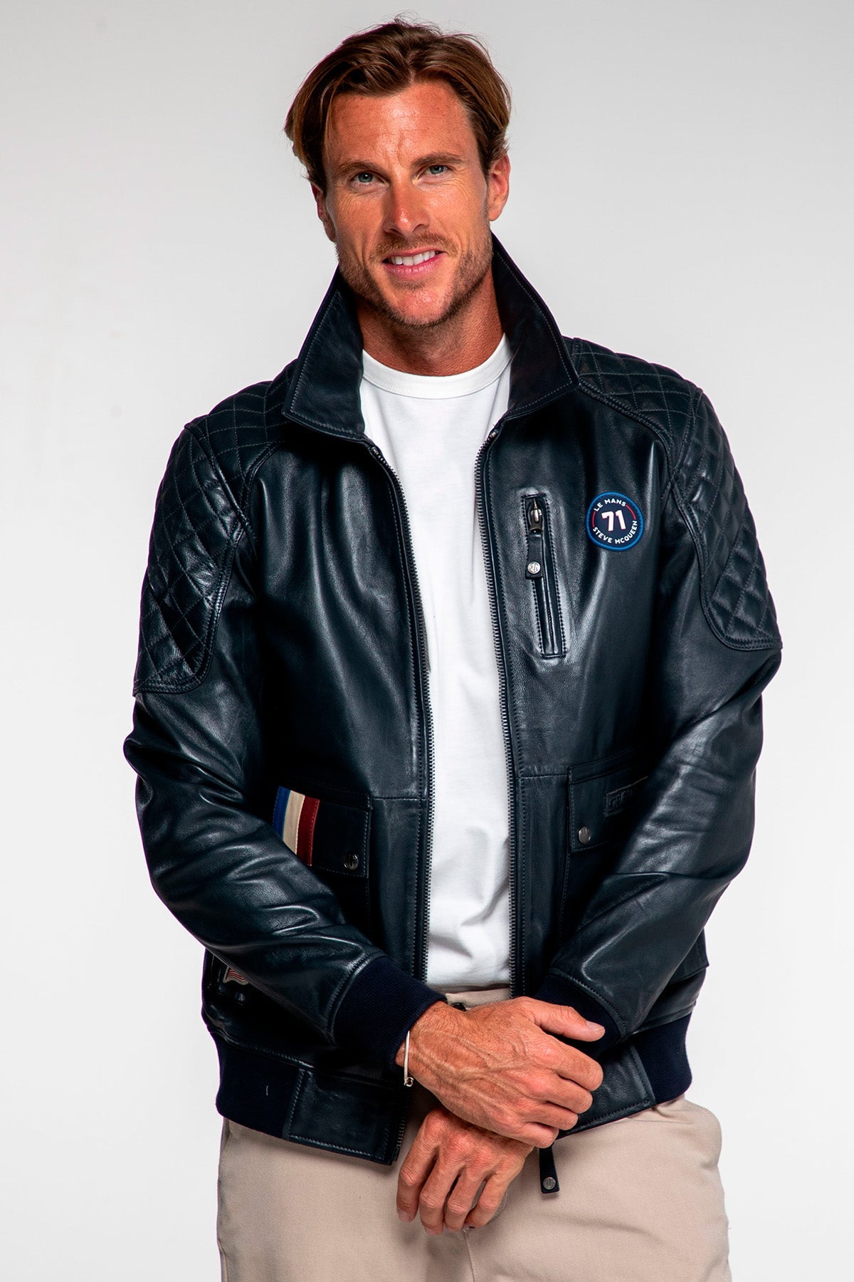 Steve McQueen x Le Mans Terrence Navy Blue Jacket for Men