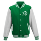 The Weeknd Xo Jackets Green & White Wool Varsity Jacket