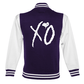 The Weeknd Xo Jackets Purple & White Wool Varsity Jacket