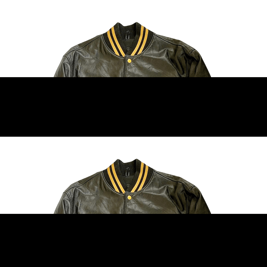 The Weeknd Xo Jackets Black & Yellow Leather Varsity Jacket