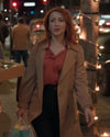 The Wish Swap 2025 Emily Tennant Brown Coat — Elegant &amp; Cozy Style