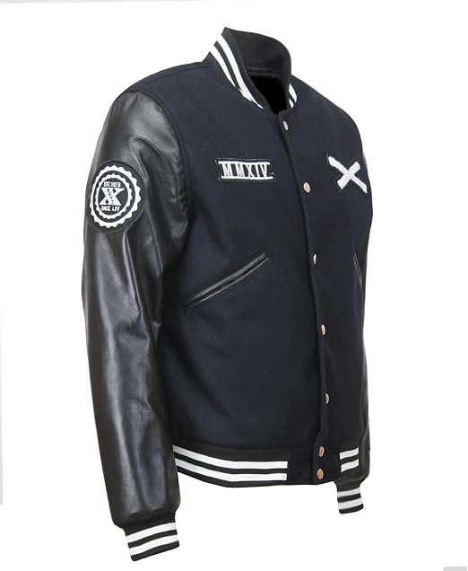 The Weeknd Xo Jackets Tour Black Wool & Leather Varsity Jacket
