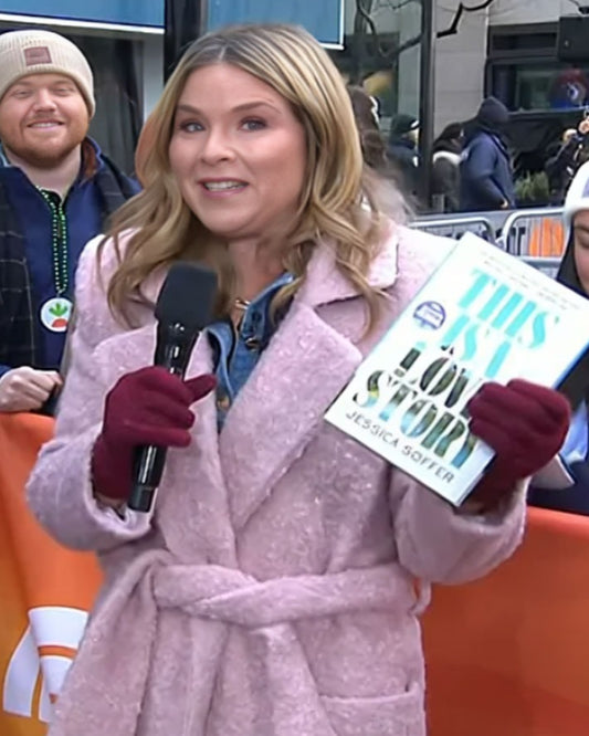 Today 2025 Jenna Bush Hager Pink Wrap Coat – Effortless Elegance &amp; Seasonal Charm