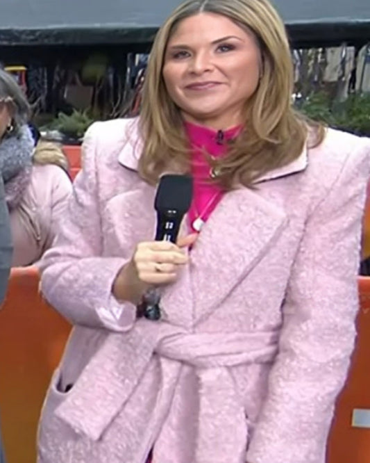 Today 2025 Jenna Bush Hager Pink Wrap Coat – Effortless Elegance &amp; Seasonal Charm