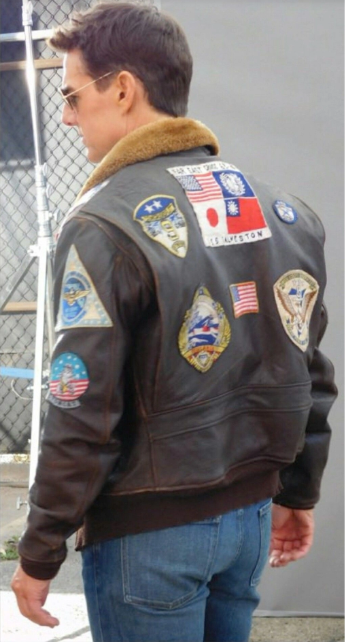 Tom Cruise Top Gun Aviator Leather Jacket RECREATED EDITION