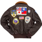 Tom Cruise Top Gun Aviator Leather Jacket RECREATED EDITION