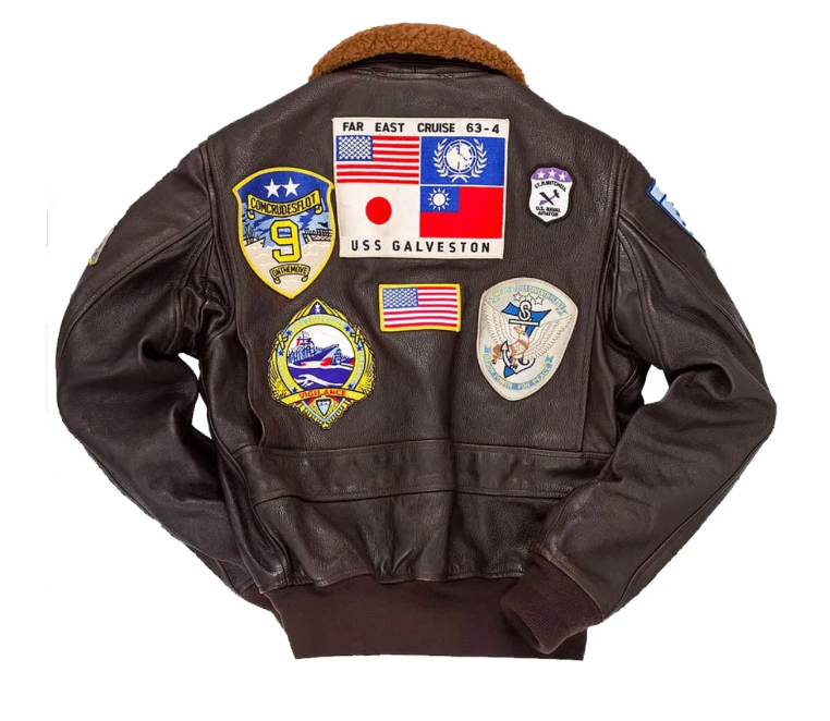 Tom Cruise Top Gun Aviator Leather Jacket RECREATED EDITION