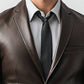 Tommy Brown Leather Blazer - Leather Blazer for Men Brown