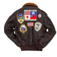 Top Gun G-1 Leather Bomber Shearling Flight Jacket - RECREATED EDITION