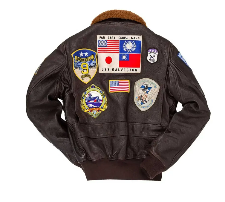 Top Gun G-1 Leather Bomber Shearling Flight Jacket - RECREATED EDITION