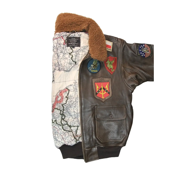Top Gun Official Bomber Shearling Signature Series Jacket - RECREATED EDITION