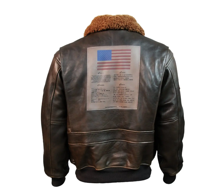 Top Gun Official Bomber Shearling Signature Series Jacket - RECREATED EDITION
