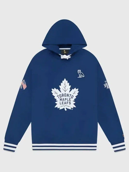Toronto Maple Leafs Blue Pullover Hoodie (Recreated Edition)