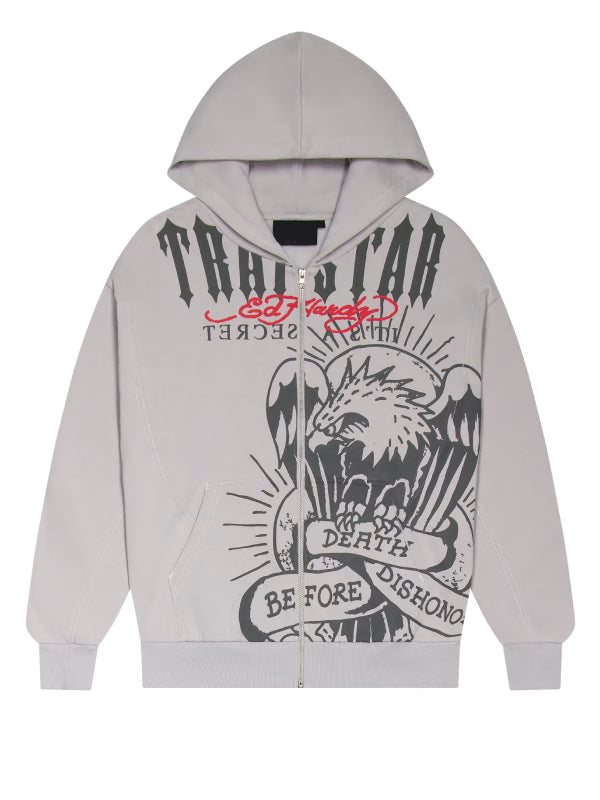 Trapstar x Ed Hardy DBD Zip-Up Hoodie (Recreated Edition)