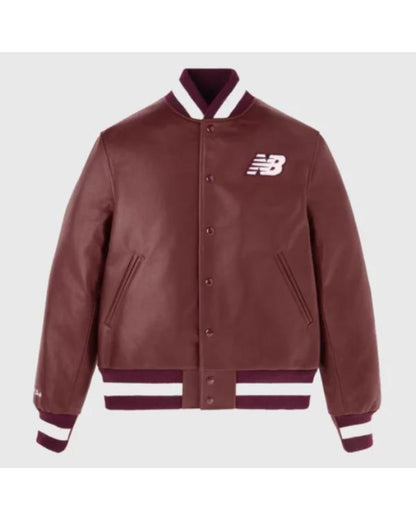 US Open 2025 Coco Gauff New Balance Leather Jacket – Premium Varsity-Style Fan Jacket