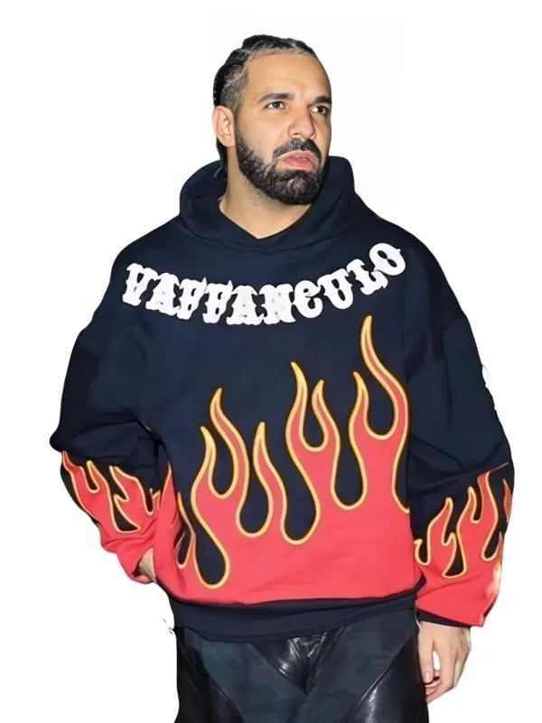 Drake Vaffanculo Flame Hoodie 🔥 Recreated Edition