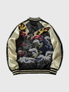 Vest with colorful butterfly design on a light gray background