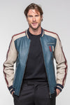 Steve McQueen Walt 5 Royal Blue Leather Jacket for Men