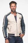 Steve McQueen Walt Men's Ecru Leather Jacket