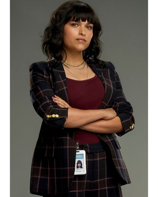 Watson Eve Harlow Black Plaid Blazer