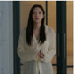 When The Phone Rings Chae Soo-Bin White Knit Cardigan