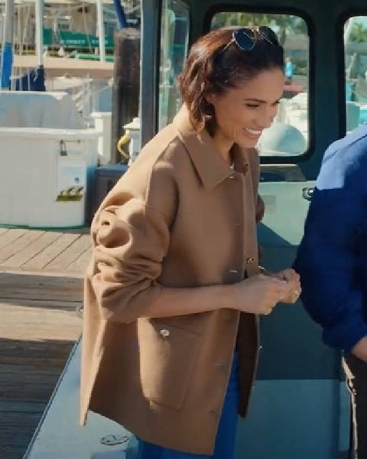 With Love, Meghan Meghan Markle Beige Jacket