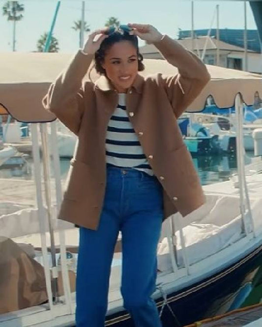 With Love, Meghan Meghan Markle Beige Jacket