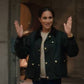 With Love, Meghan Meghan Markle Green Cotton Jacket