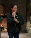 With Love, Meghan Meghan Markle Green Cotton Jacket