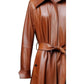 Women’s Tan Brown Leather Coat – Stylish and Sophisticated