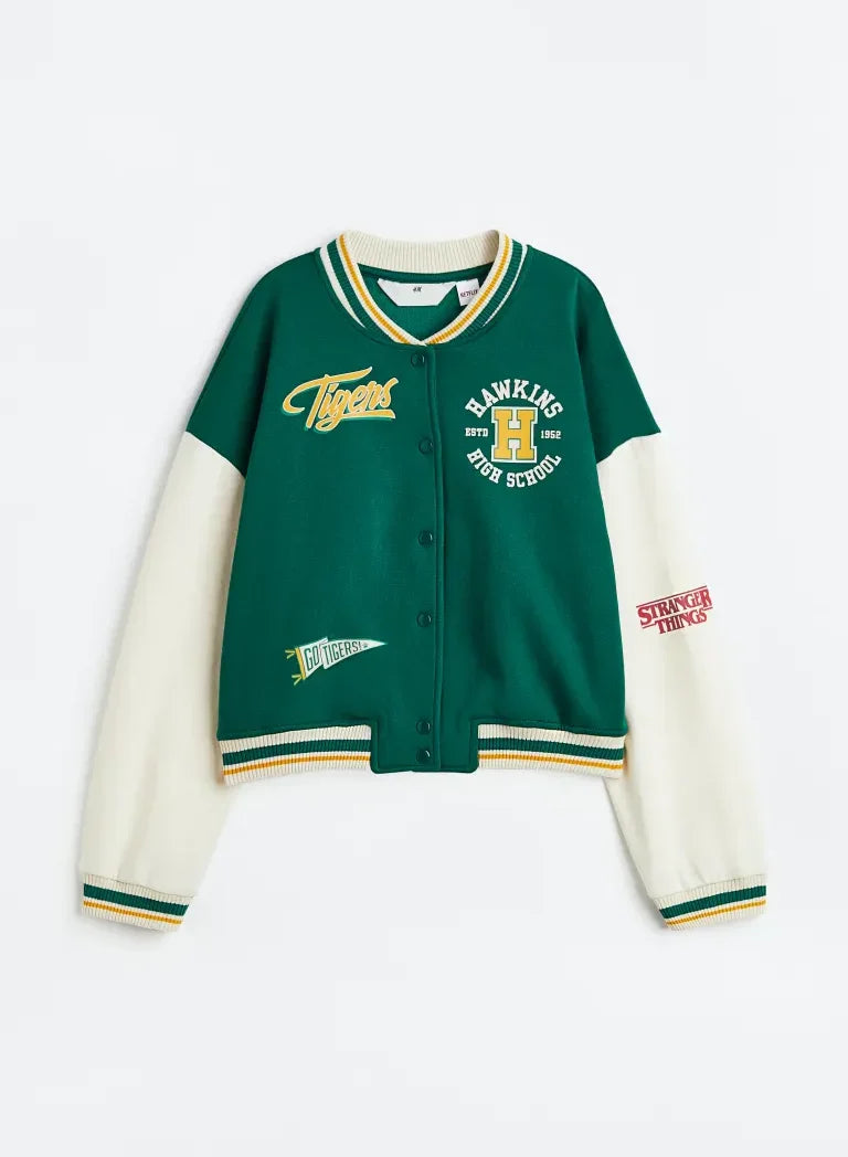 Womens Hawkins Tiger Baseball Varsity Jacket