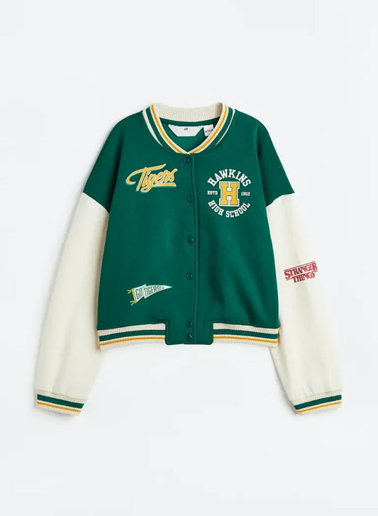 Womens Hawkins Tiger Baseball Varsity Jacket