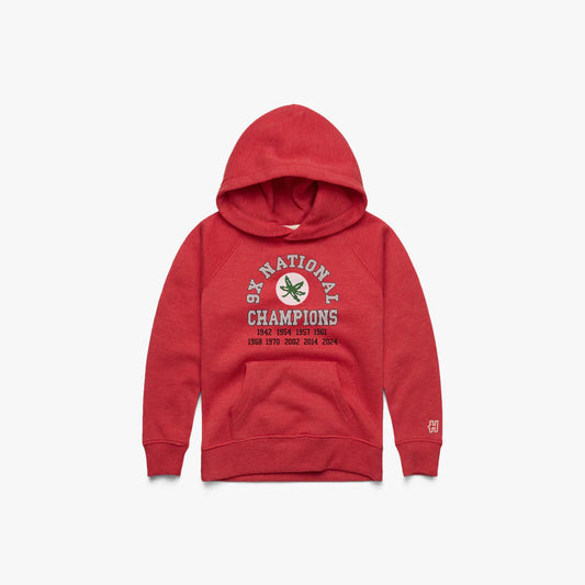 Ohio State 9X National Champions Hoodie Recreated Edition