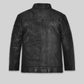 Aaron Paul El Camino Breaking Bad Black Leather Jacket – back view