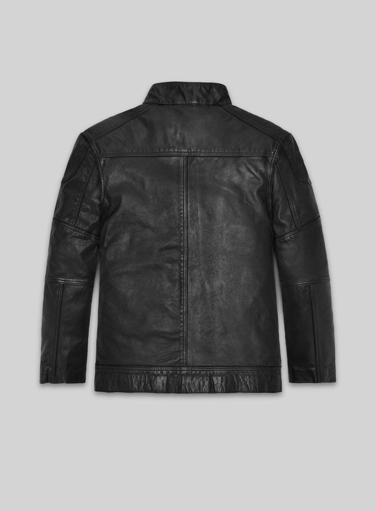 Aaron Paul El Camino Breaking Bad Black Leather Jacket – back view