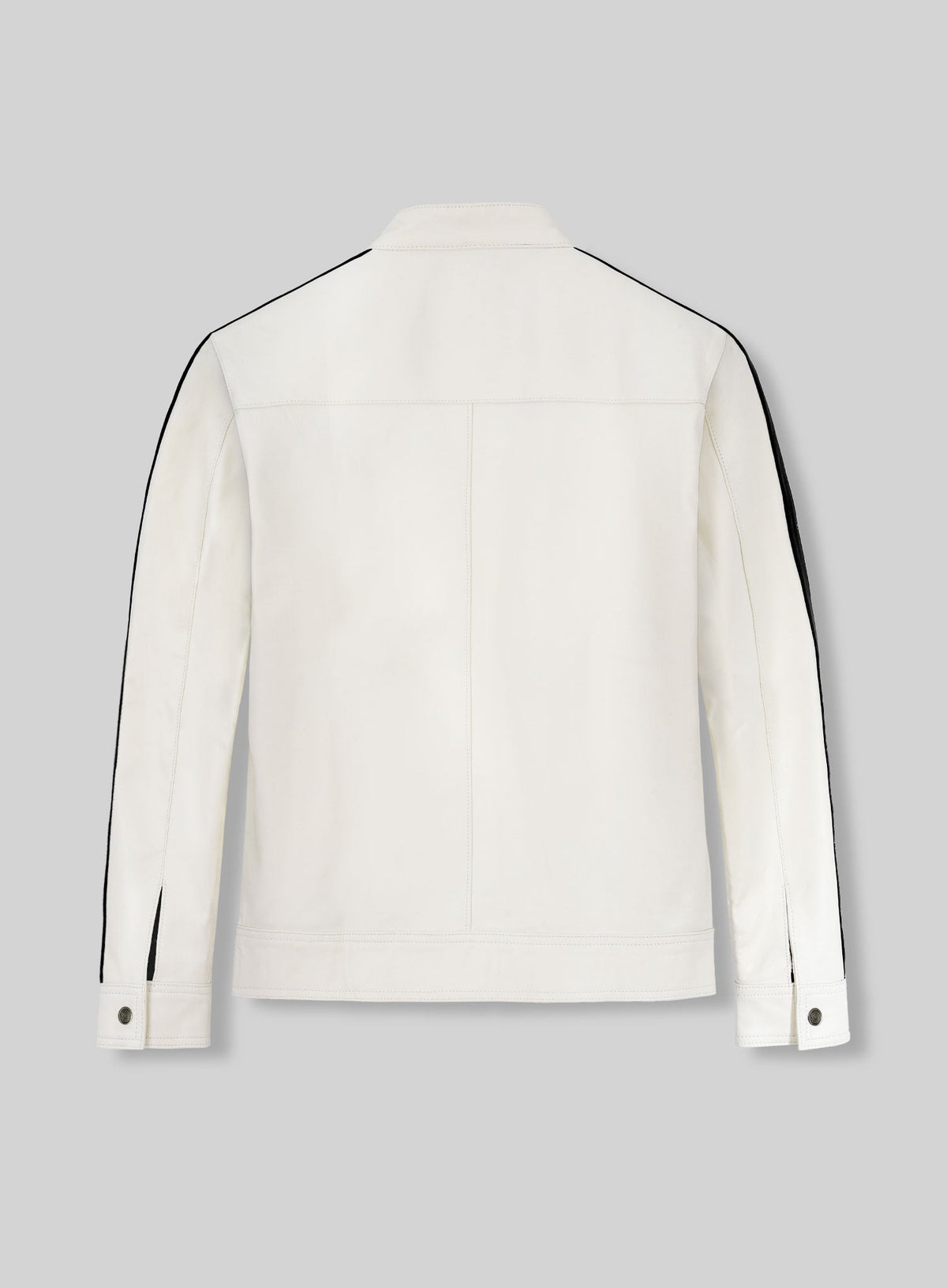 Aaron Paul Need for Speed White Leather Jacket – back view