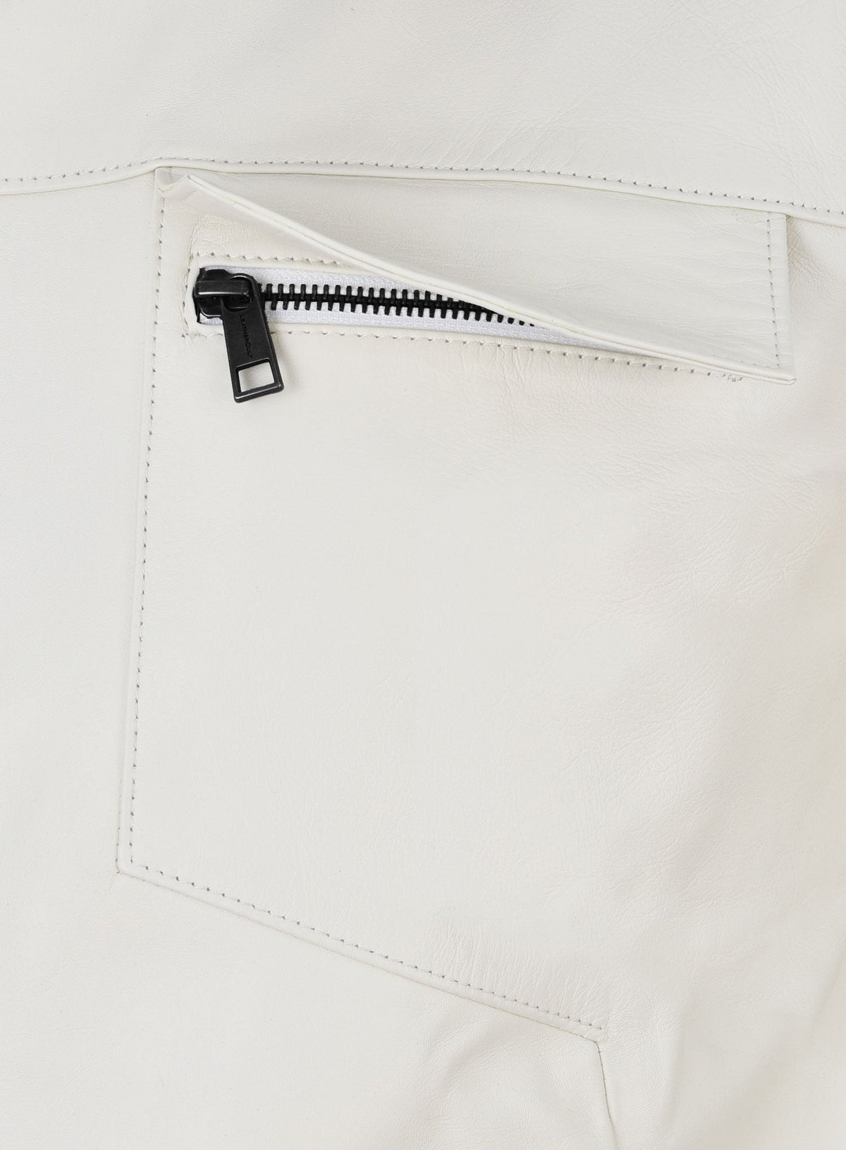 Aaron Paul Need for Speed White Leather Jacket – full product view