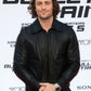 Aaron Taylor-Johnson Bullet Train Premiere Black Leather Jacket – worn look
