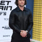 Aaron Taylor-Johnson Bullet Train Premiere Black Leather Jacket – worn look