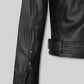 Adele Exarchopoulos Black Leather Jacket – close-up and worn views