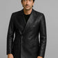Adrien Brody Leather Blazer view 6
