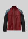 Akon Black Leather Jacket – front view