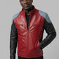 Akon Black Leather Jacket – back view