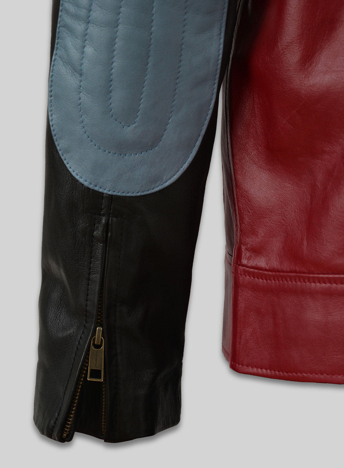 Akon Black Leather Jacket – close-up and worn views