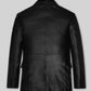 Al Pacino Black Leather Blazer – back view