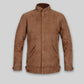 Albert Einstein Black Leather Jacket – front view