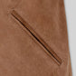 Albert Einstein Black Leather Jacket – close-up and worn views