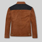 Alden Ehrenreich Solo: A Star Wars Story White Leather Jacket – back view