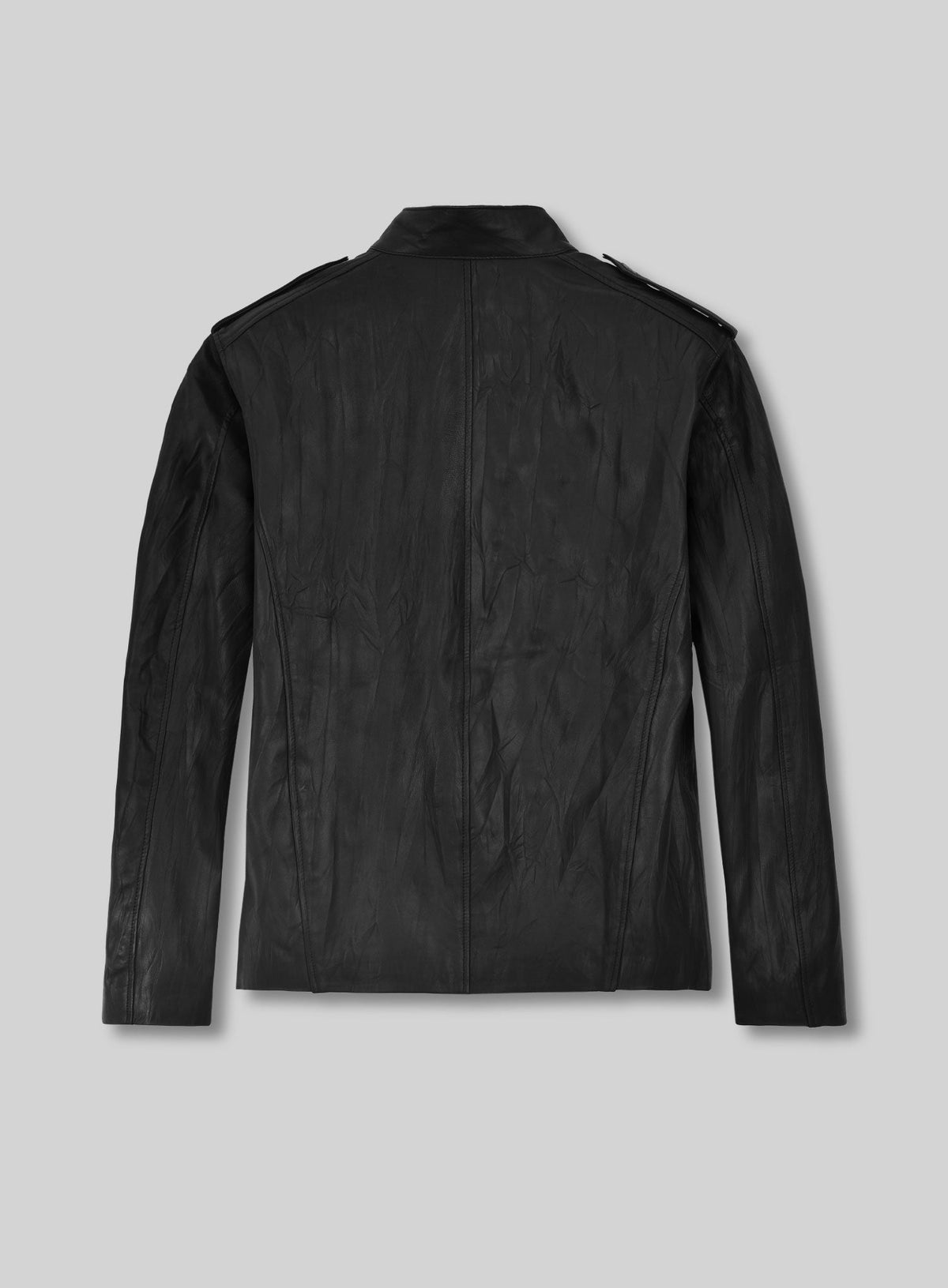 Alexander Skarsgård True Blood Black Leather Jacket – back view