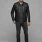 Alexander Skarsgård True Blood Black Leather Jacket – worn look